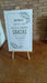 Wooden Wedding Sign 100x70 cm with Easel Included 7