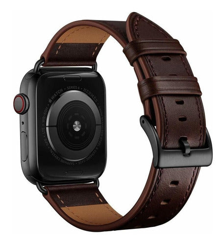 Ouheng Malla Cuero Para Apple Watch (38/40mm) 1