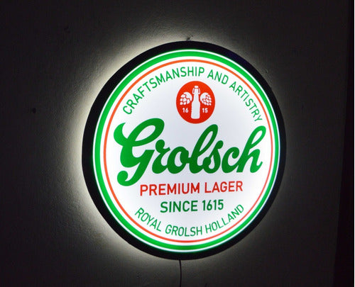 LED Beer Grolsch Deco Bar Light-Up Sign 0
