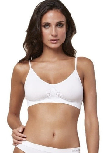 Aretha Seamless False Ring Fine Strap Bra Art 607 2