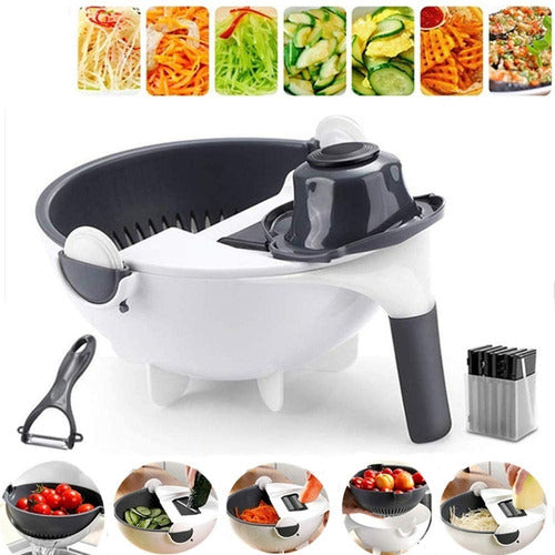 MEGAOFERTAS Vegetable Grater Strainer Cutter Slicer Peeler 5