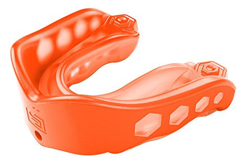 Shock Doctor Descapotable Guardia Bucal, Naranja, Adulto 0