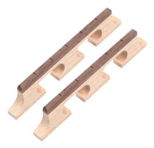 2 Peças 5 Cordas Banjo Rosewood Ponte Para Banjo Peças De 0