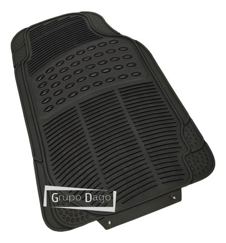 Ford Ka Premium Rubber Floor Mat Cover with Deluxe Steering Wheel 1