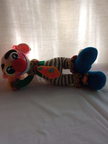 Handmade Clown Amigurumi Doll Knitted Cuddle Toy 8