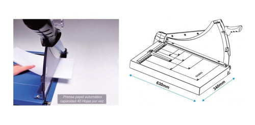 Guillotina Dasa Papel A Palanca Cizalla Protect Prof. 40 Hjs 3