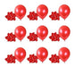 20 Art Globos Oyc Rojo / Corazon Estrella Confetti Enamorado 2