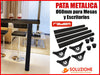 Set of 4 Adjustable Black Steel Legs for Tables and Desks - 900mm 1