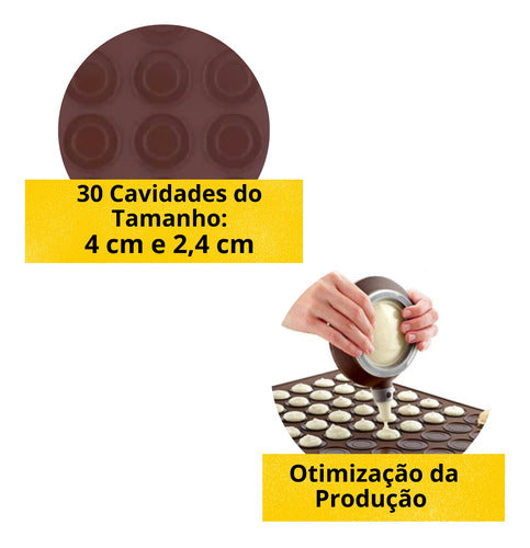 Tapete Antiaderente Macaron Bem Casado, 30 Marcações 28x25cm 1