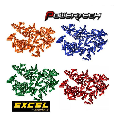 Colored Spokes Nipples Excel 36pcs Rear 4mm Yzf Crf Kxf Ktm - Powertech Motos 4