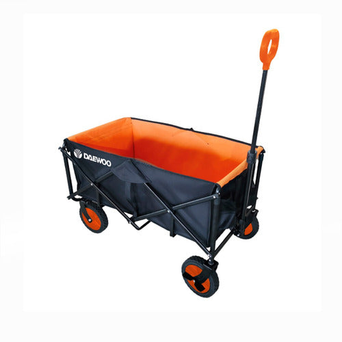 Carro Plegable Portátil Daewoo Acero Reforzado 80kg Jardin 0