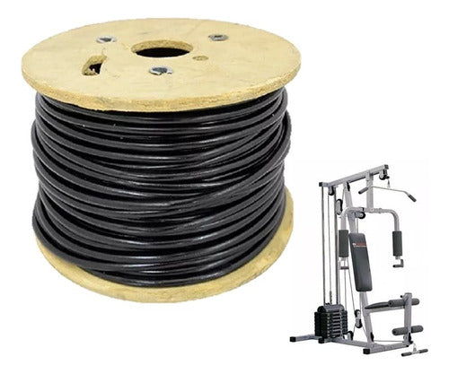 Provetec Cable De Acero Gym Reforzado Forrado 20m X 5mm Gimnasio Envío Gratis 0