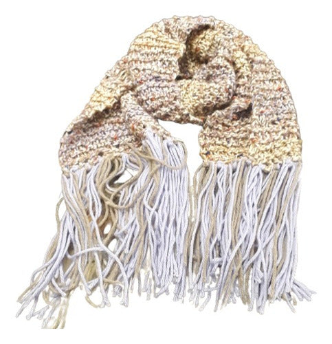 Asarina Combined Wool Scarf 0