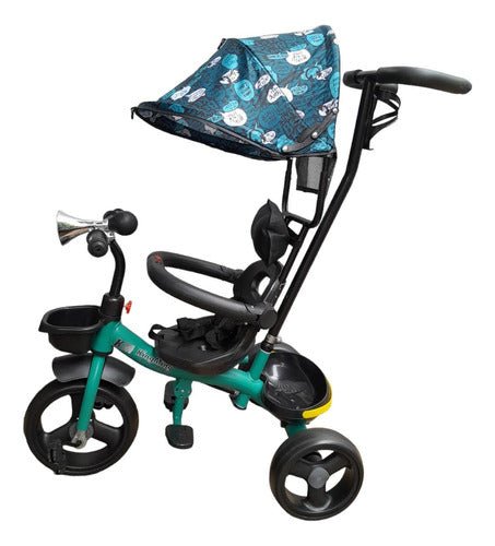 Triciclo  Babymovil Tzt45  C/ Manija Y Capota Verde 0