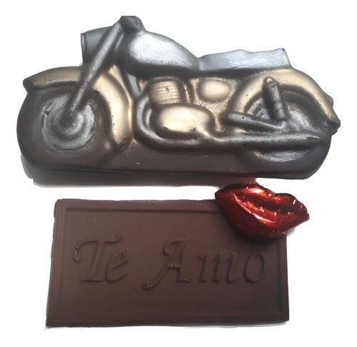 FLA FLP PURO CHOCOLATE Box Moto De Chocolate + Tableta Te Amo/te Quiero/feliz Dia 0