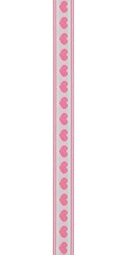 Offray Pink Heart Craft Ribbon, 1/2 Inch X 9 Feet 1