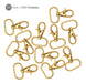 Set of 100 Durable Zinc Alloy Swivel Snap Hooks - 30 x 40mm Keychain Base with Closure 2