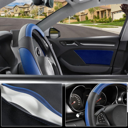 SEG Direct Microfiber Steering Wheel Cover for Prius Civic 2