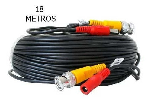 Cable Camara Seguridad Cctv 18 Metros Calidad A - Mli 1