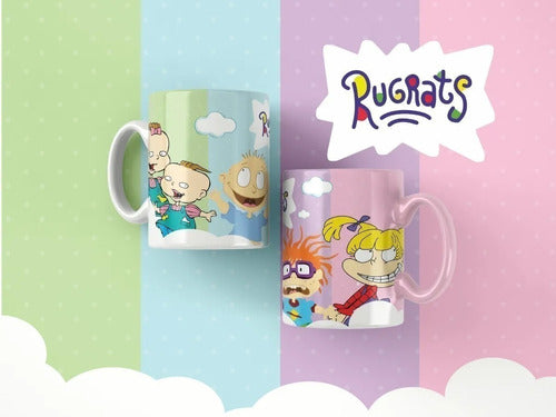 5 Plantillas Sublimacion Rugrats Tazas Tazones 2