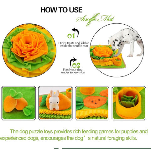 Meilzer Pet Snuffle Mat Para Perros Bunny Puzzle Toy Large S 3