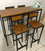 MuebleriaIndustrialUy Breakfast Table Set with Four Chairs - Wood and Iron 4