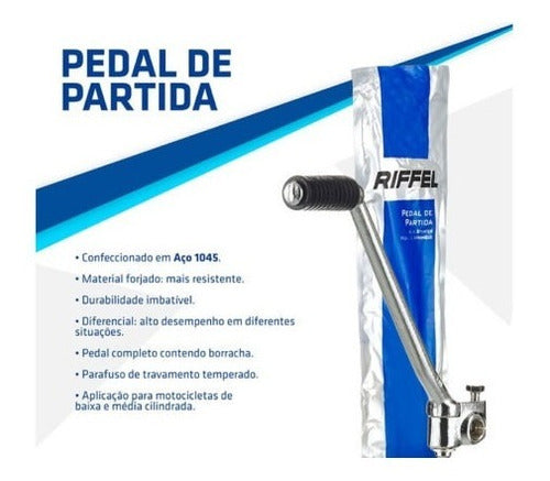 Pedal De Partida Titan 150 Bros 150 Fan 125 2009/13 Riffel 1