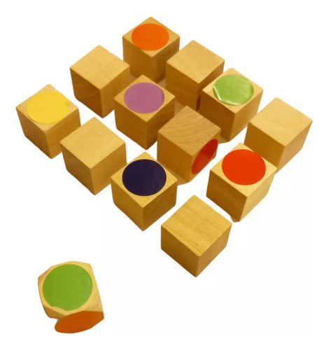 Colorful Memory Cube Game 12 Pieces 1