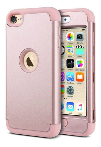 ULAK iPod Touch 7th Generation Case, iPod Touch 6 Case, Heavy Duty Shockproof Protective Case - Rose Gold 0