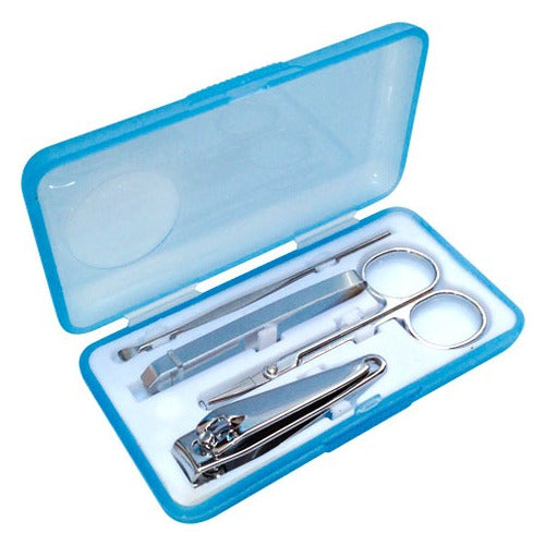 Mercadoflash Professional Manicure Set Stainless Steel in a Translucent Case 1