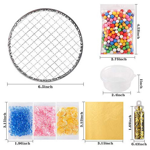 Holicolor 110pcs Slime Making Supplies Kit, Slime Add Ins, Slime Accessories, Glitter, Foam Balls, Fishbowl Beads, Glitter Sequins, Shells, Candy Slime Charms, Cups For Slime Party 1