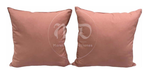 Decorative Tusor Pillow Cover 40x40 Sewn Reinforced Zipper 2