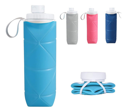 Botella Agua Plegable Para Viaje Actividades Aire Libre 0