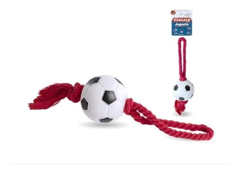 Rascals Dog Toy Ball with Rope Anti-Stress 1