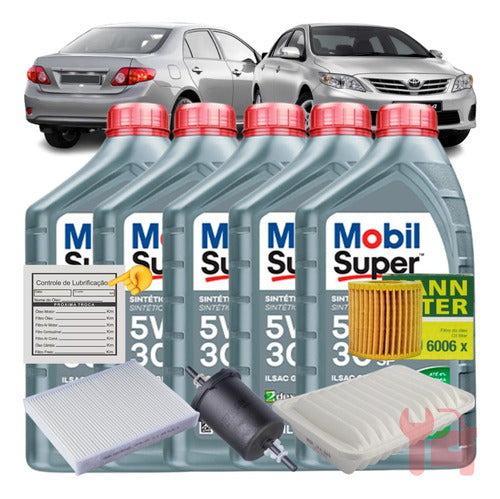 Kit Troca De Oleo 5w30 Toyota Corolla 1.8 2.0 2010 Á 2014 0