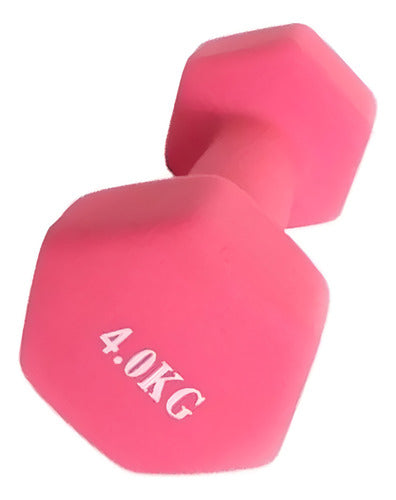 DTS Sport Hexagonal Neoprene Coated Dumbbell 4 Kg 2