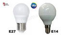 Nova Electricity Pack of 10 LED Drop Bulbs 6W E27/E14 Warm/Cool Light 20000hs 7