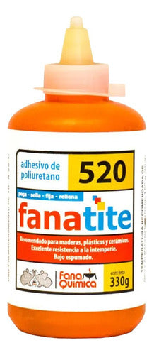 Fana Química Adhesivo Poliuretano 330 Gr Fanatite 520 Pegamento Madera Mm 0