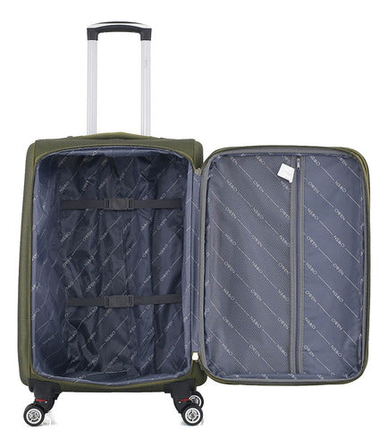 Owen Medium 24" Travel Suitcase 4 Double Spinner Wheels 360° 1