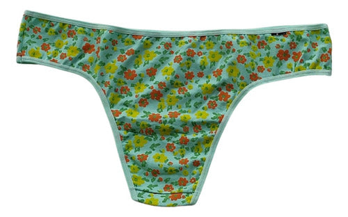 Cotton Plus Size Thong 62/64 Special Print 115