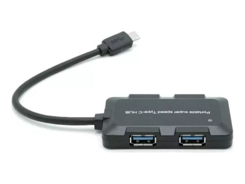 Netmak Hub 4 Ports USB 3.0 with High-Speed USB-C Input 0