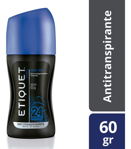 Etiquet Antiperspirant Roll On Blue Ice 60 Gr 1