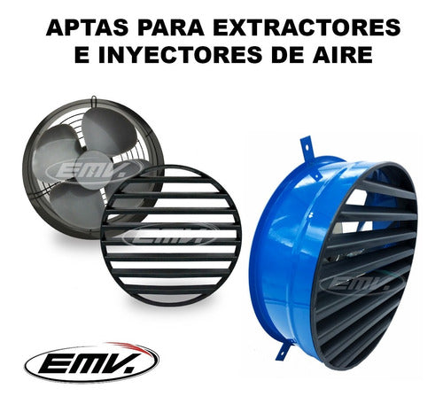 Persiana Fija Para Extractor De Aire Ø 30 Cm Cocinas Baños 4