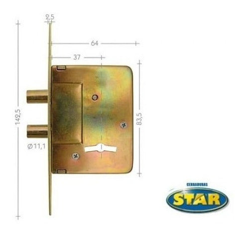 Star Cerrojo Combinado 200 S Original X2un - Ynter Ind 1