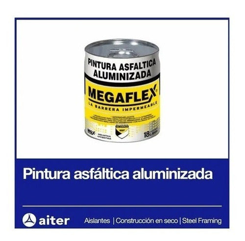 Pintura Asfáltica Megaflex Aluminizada Por 1 Litro 1