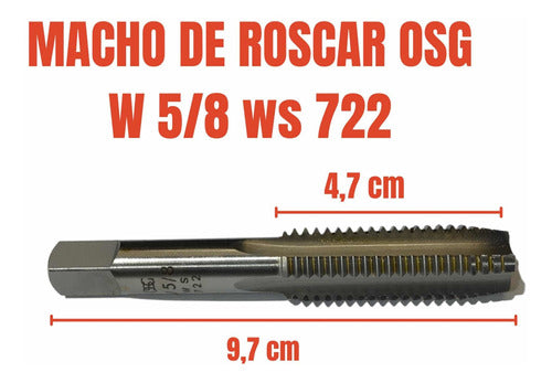 OSG Macho De Roscar W 5/8 WS 722 Acero Aleado En La Plata 2