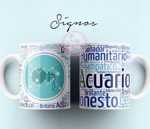 Imprimi Kits Plantillas Tazas Signos Zodiaco Sublimar Sublimación #t166 1