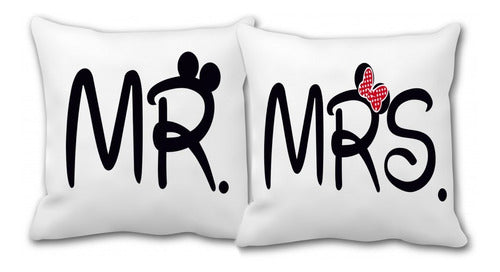 FOTOGARCIA 2 Customizable Cushions 30x30 for Couples, Wedding Anniversary 0