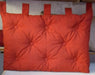 Pair of Eco-Leather Bed Backrest Pillows with Hanging Straps - 140x55 cm 4