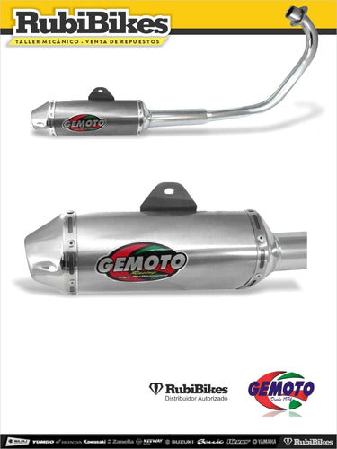 Gemoto Racing Chrome Exhaust Pipes for GS 1